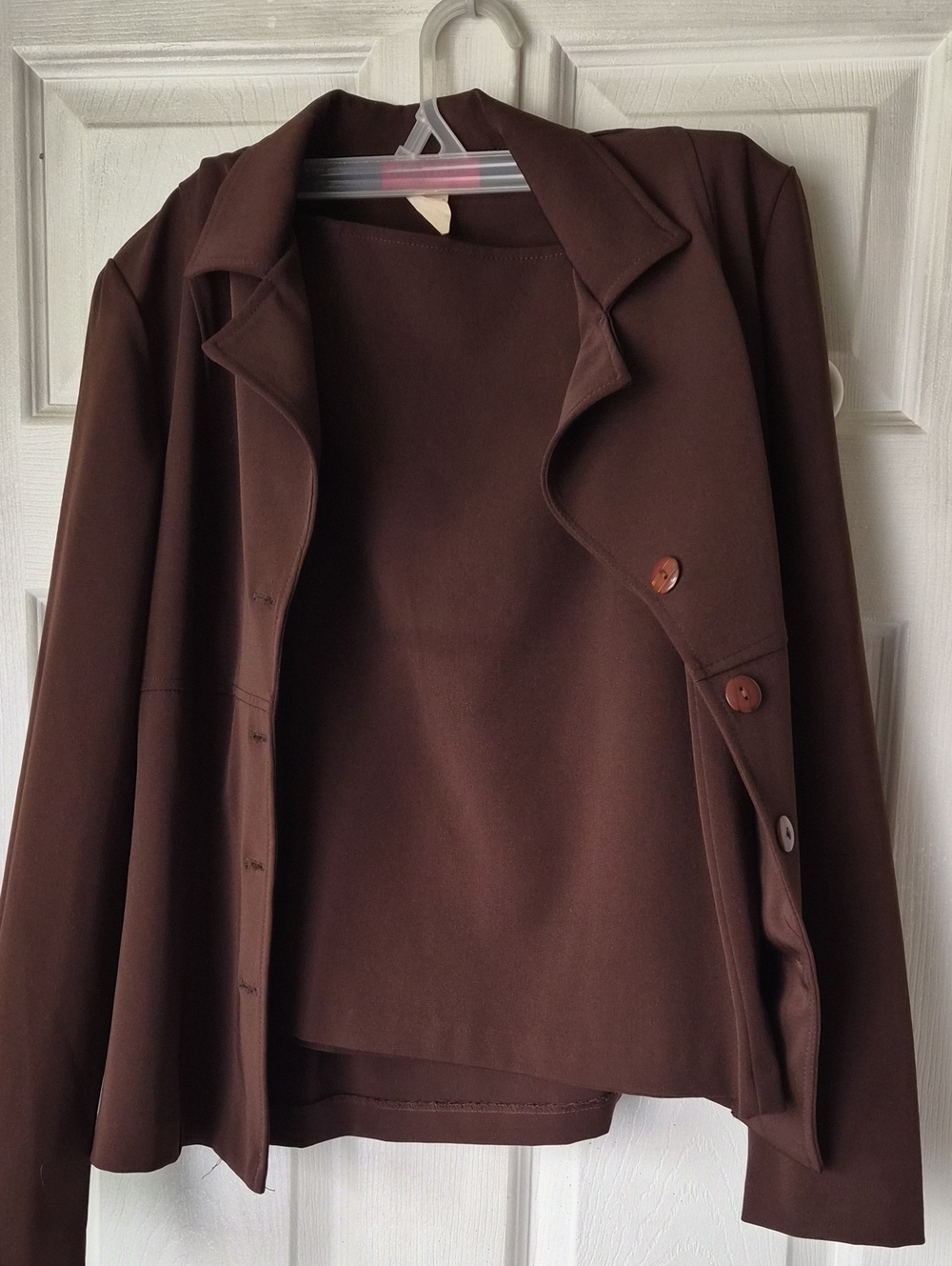 Alyn Paige Women's Brown Jacket & Skirt Set - Classic Tailored Layer Made In USA